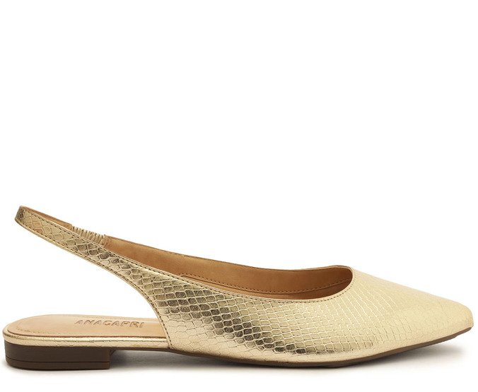 Sapatilha Slingback Bico Fino