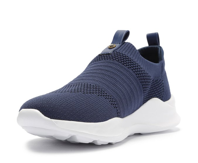 Tênis Slip On Knit Liso Strech Jogging