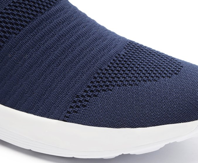 Tênis Slip On Knit Liso Strech Jogging