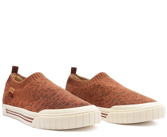 Tênis Slip On Knit Onça Alê