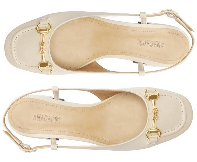 Sapatilha Slingback Salto Bloco Bridão