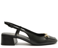 Sapatilha Slingback Salto Bloco Bridão